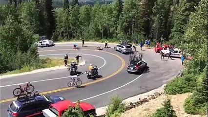 Cyclist Slams Into Vehicle At High Speed