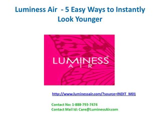 LuminessAir  - 5 Easy Ways to Instantly Look Younger