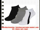 Puma Ring Formstripe - Calcetines para mujer tamaño L color 325 - Blanco / gris / negro