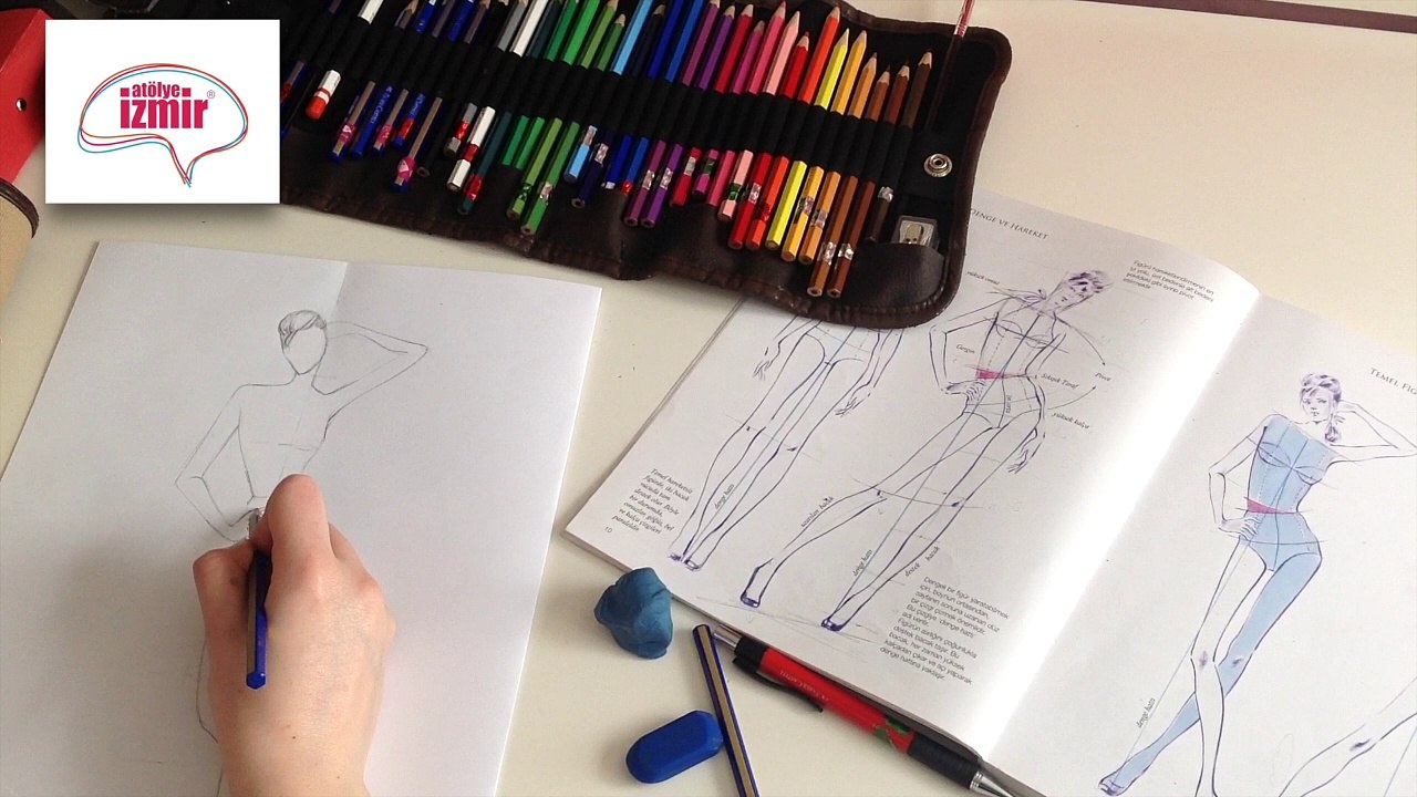 Karakalem Figür Çizimi - Moda Tasarımı