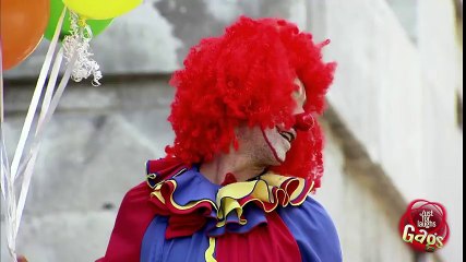 Stiltwalking Clown Falls to His DOOM