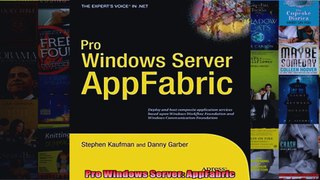 Pro Windows Server AppFabric