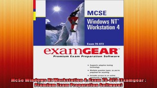 McSe Windows Nt Workstation 4 Exam 70073 Examgear  Premium Exam Preparation Software