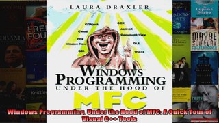 Windows Programming Under the Hood of MFC A Quick Tour of Visual C Tools