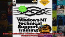 Microsoft Windows NT Technical Support Training Microsoft Certified Professional