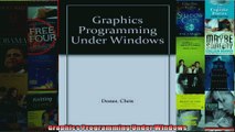 Graphics Programming Under Windows