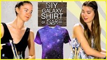 DIY Galaxy Print Shirt?! DI-Dare with NinaAndRanda