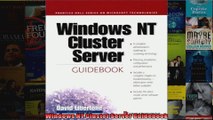 Windows NT Cluster Server Guidebook