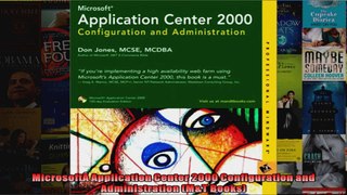 MicrosoftÂ Application Center 2000 Configuration and Administration MT Books