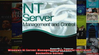 Windows Nt Server Management and Control Microsoft Backoffice Series