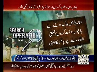 Operation against terrorists in Punjab