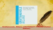 PDF  Grattanuvole Milano UNIVERSITY PRESS Italian Edition Download Full Ebook