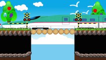 電車　踏切　交差する線路　Railroad crossing　intersection　子供向けアニメ animation