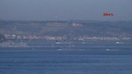 Çanakkale - Rus Savaş Gemisi 'Minsk', Çanakkale Boğazı'ndan Geçti