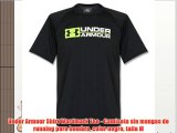 Under Armour Shirt Wordmark Tee - Camiseta sin mangas de running para hombre color negro talla