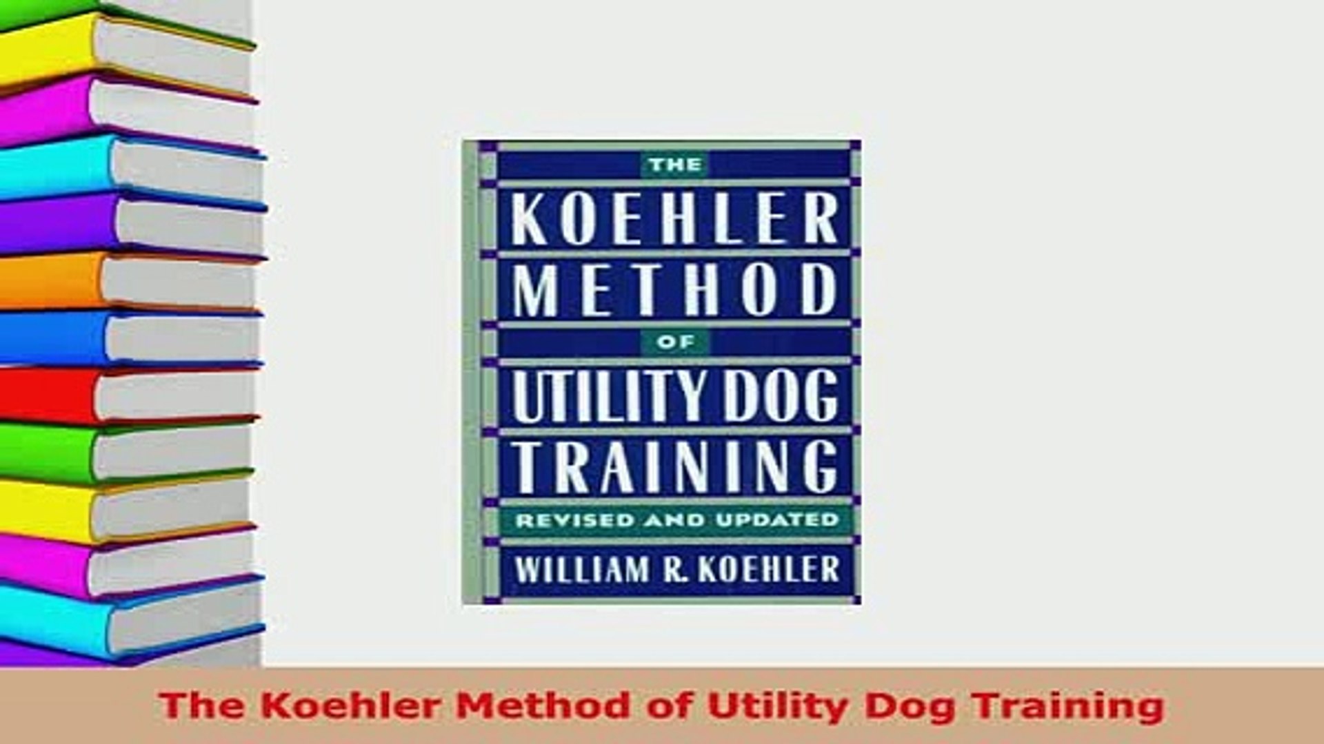 koehler method of dog training
