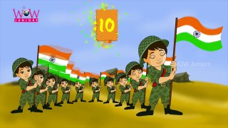 10 Little Indians | Popular Nursery Rhymes | Cartoon Rhyme For Kids | Wow Juniors