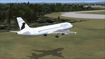 FSX: Orbit Airlines A320 makes  challenging approach into Bangor International