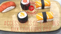 Accessoires de cuisine aux couleurs pop