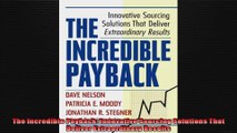 The Incredible Payback Innovative Sourcing Solutions That Deliver Extraordinary Results