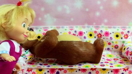 Барби Доктор Маша и Медведь мультик с куклами игр