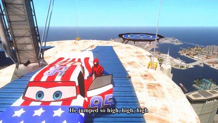 Spiderman Car For Kids - Miss Mary Mack -Spiderman Nursery Rhyme