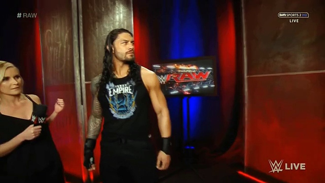 Triple H vs Roman Reigns (2nd) - WWE Raw 28-03...