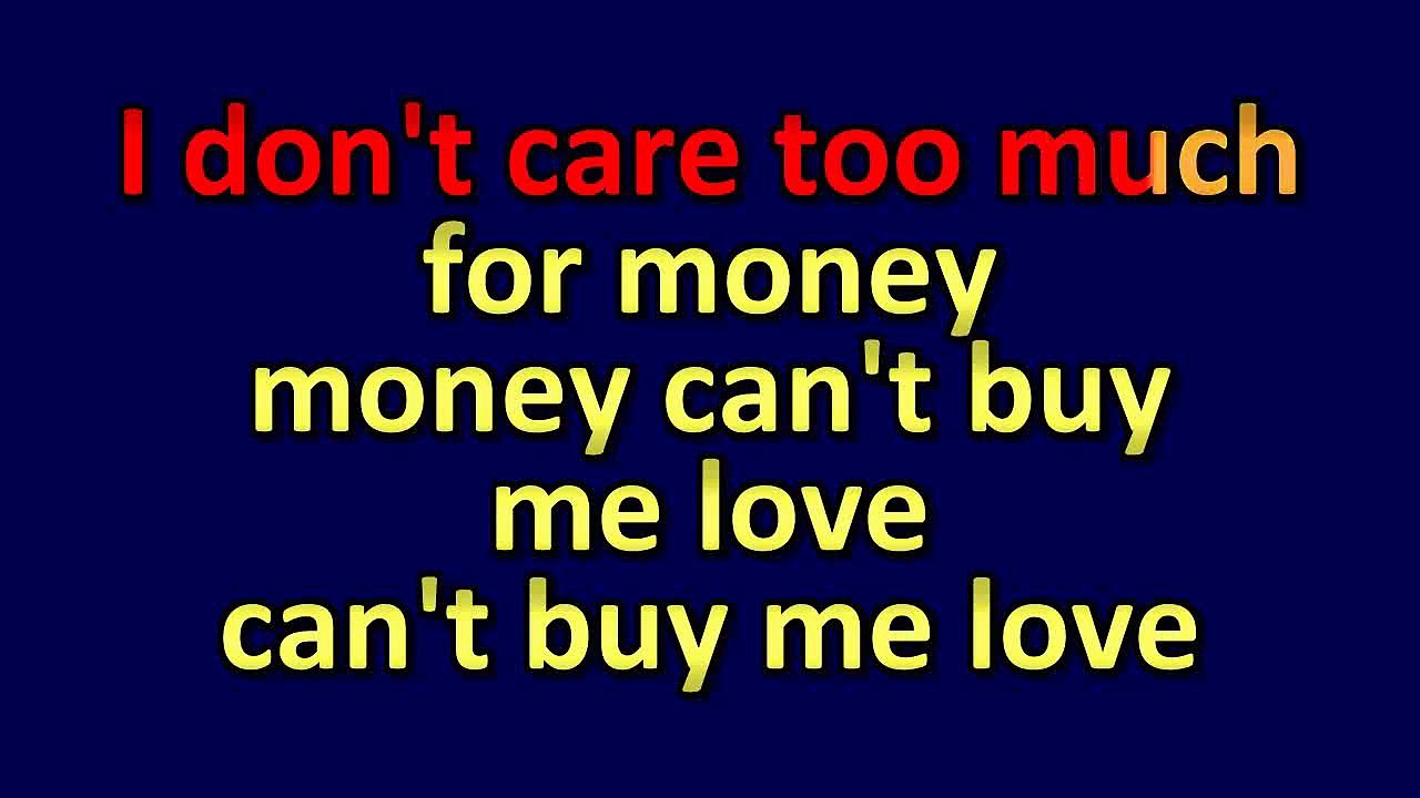 The Beatles - Can't buy me love KARAOKE / INSTRUMENTAL