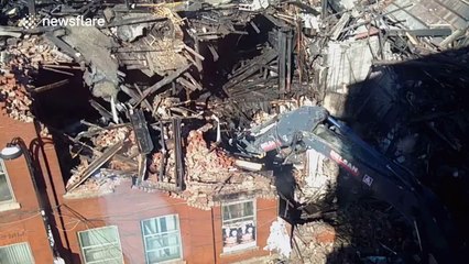 Wall collapses onto Montreal street
