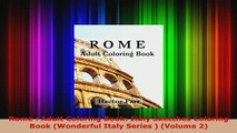 PDF  Rome  Adult Coloring Book Italy Sketches Coloring Book Wonderful Italy Series  Volume PDF Online