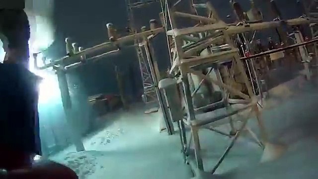 Une armoire électrique prend feu dans une centrale électrique