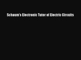 Download Schaum's Electronic Tutor of Electric Circuits PDF Free