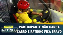 Participante não ganha carro e Ratinho fica bravo