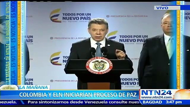 Venezuela anuncia mediación en las conversaciones de paz entre Colombia y el ELN