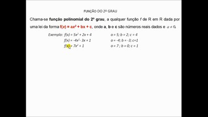 Função do 2º grau