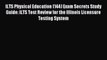 Read ILTS Physical Education (144) Exam Secrets Study Guide: ILTS Test Review for the Illinois