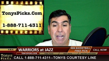 Utah Jazz vs. Golden St Warriors Free Pick Prediction NBA Pro Basketball Odds Preview 3-30-2016