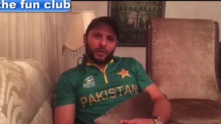 afridi's forgive video to pakistana fans