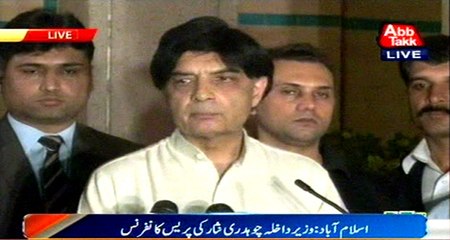 Some people taking undue advantage of Chelum marched: Nisar