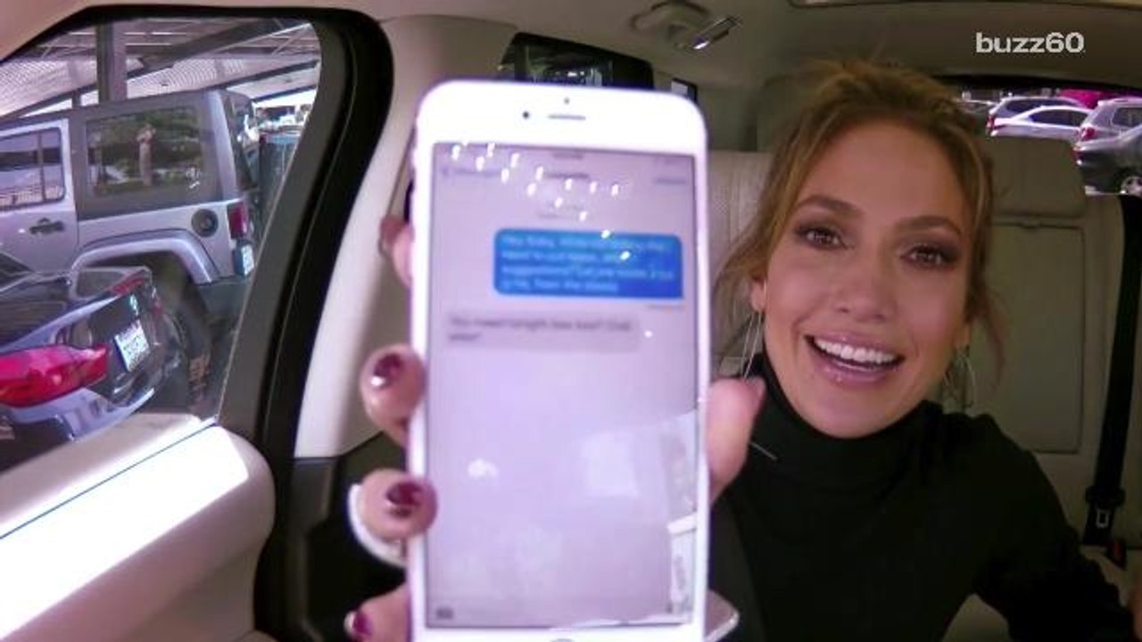 Leonardo DiCaprio texting Jennifer Lopez during 'Carpool Karaoke' makes it the best one yet