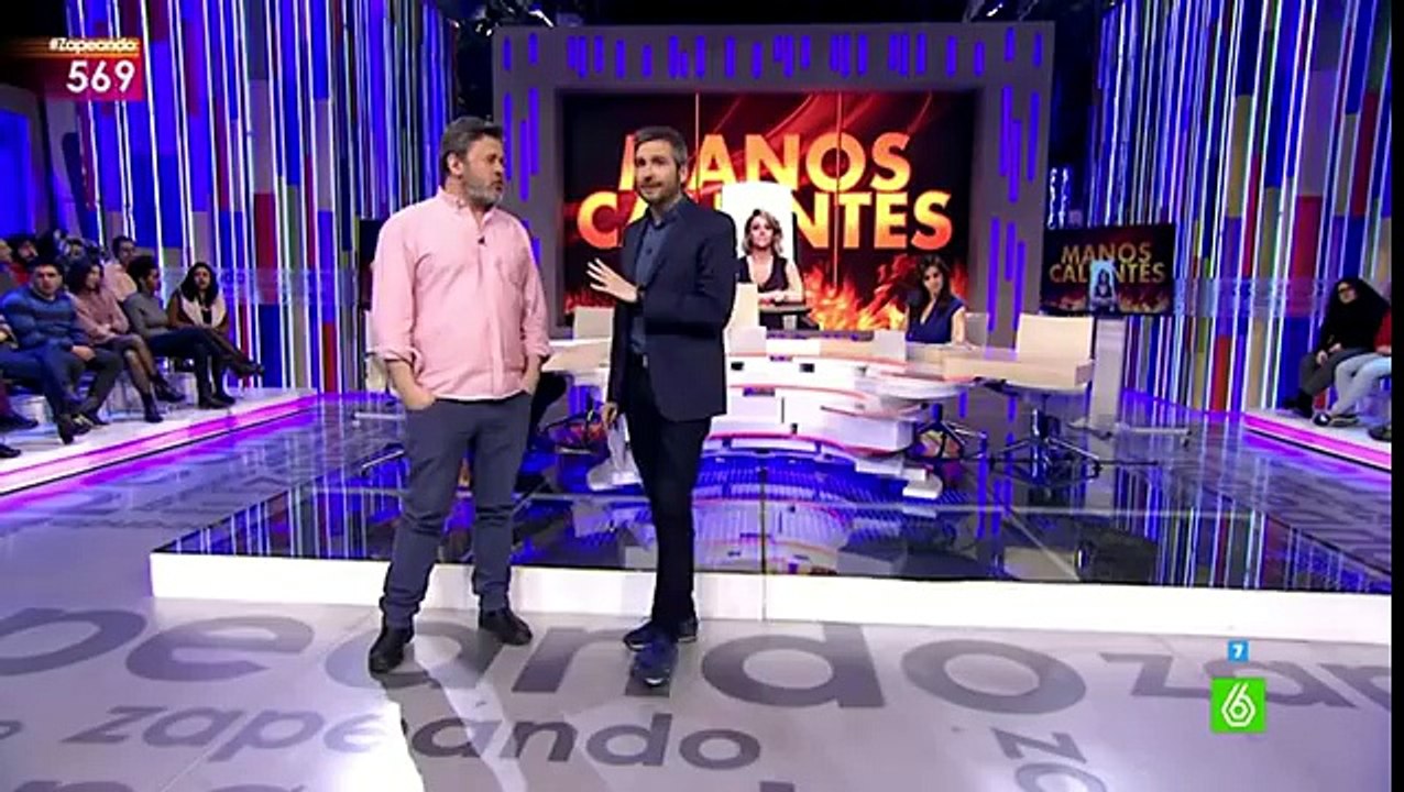 El juego de  las manos calientes  en Zapeando