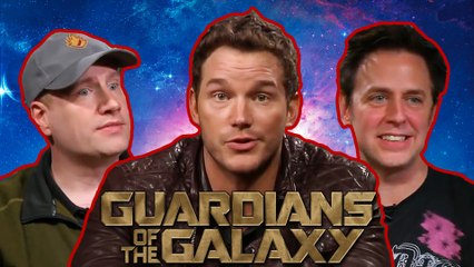 GUARDIANS OF THE GALAXY Interview with Chris Pratt, James Gunn and Kevin Feige - AMC Movie News