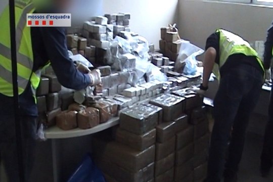 Intervienen 1.200 kilos de hachís en Barcelona