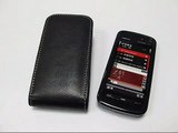 PDair Leather Case for Nokia 5800 XpressMusic - Vertical Pouch Type Belt clip included (Black)