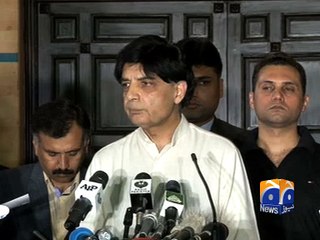 Nisar says no agreement made with Islamabad protester -30 March 2016