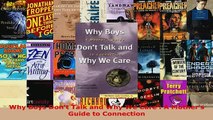 PDF  Why Boys Dont Talk and Why We Care  A Mothers Guide to Connection Download Online