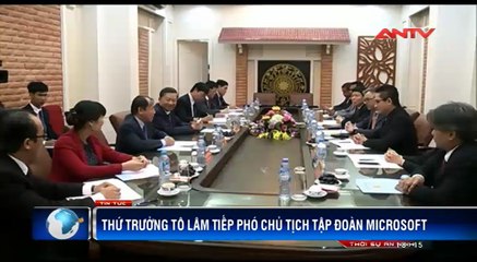 Thứ trưởng Tô Lâm tiếp Phó Chủ tịch Tập đoàn Microsoft