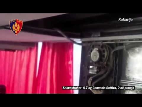 Video/Arrestohen dy shoferë autobusi në Kakavijë, u kapën me 8.7 kg kanabis