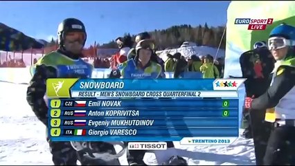 XXVI Зимняя Универсиада 2013 Трентино Италия Сноуборд кросс Финал 2 Часть 30