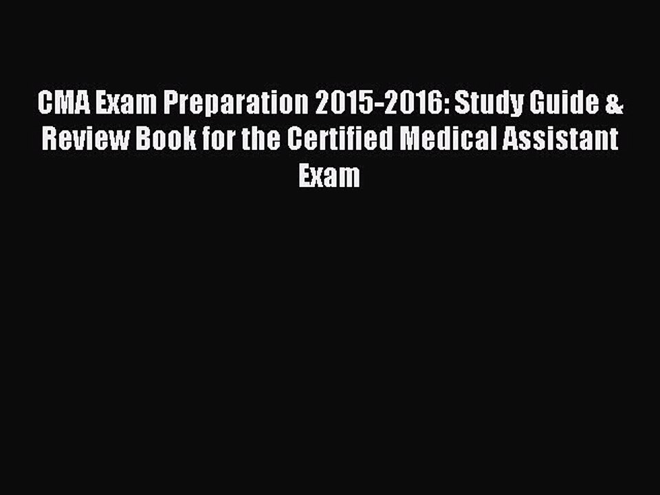 [Download PDF] CMA Exam Preparation 2015-2016: Study Guide & Review Book for the Certified